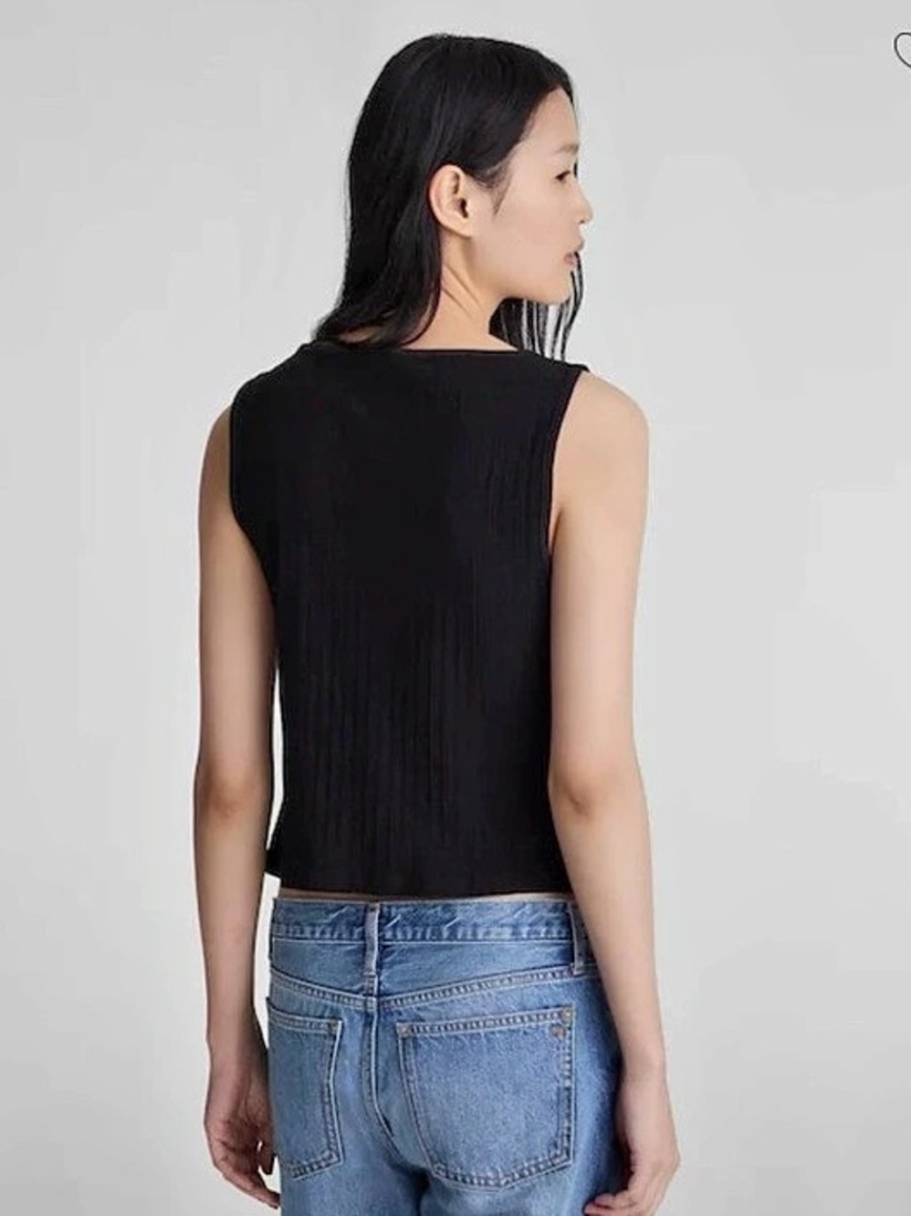 Madewell Ribbed Crewneck Shell Top - Picture 5 of 7